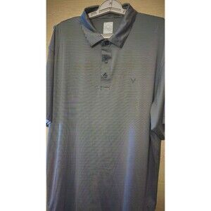 Callaway Polo Shirt Mens XL Gray  Short Sleeve Opti Dri Golf Casual New D25